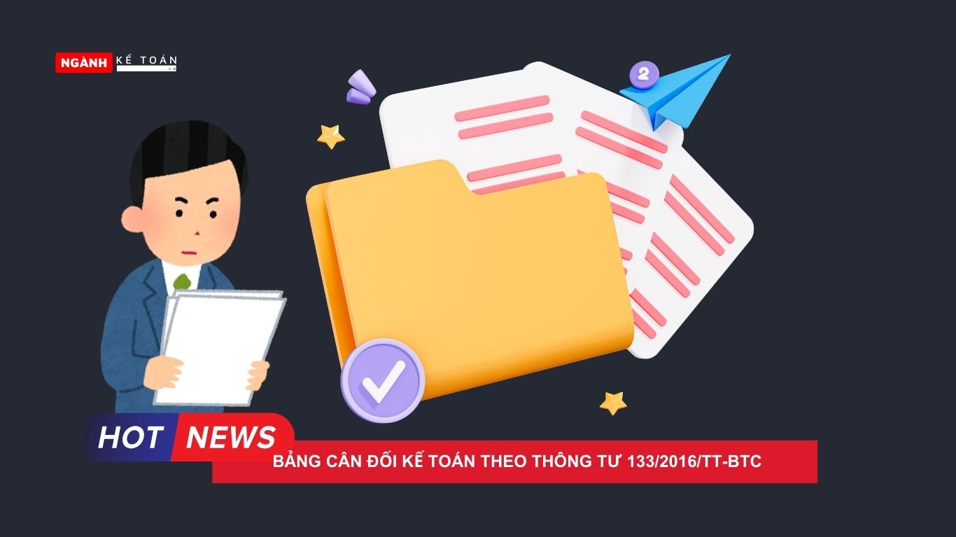 Bảng cân đối kế toán theo thông tư 133