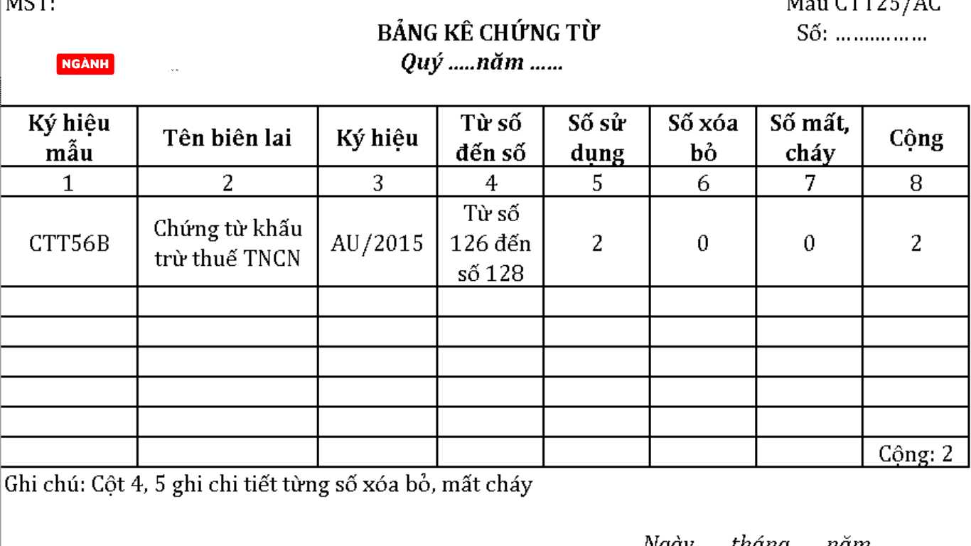 Cách làm báo cáo chứng từ khấu trừ thuế TNCN Cách làm báo cáo chứng từ khấu trừ thuế TNCN