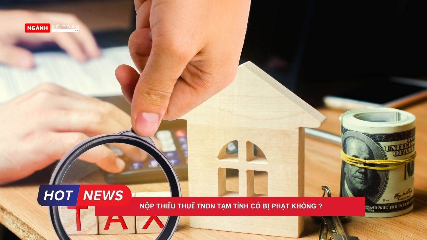 Nộp thiếu Thuế TNDN tạm tính có bị phạt không ?