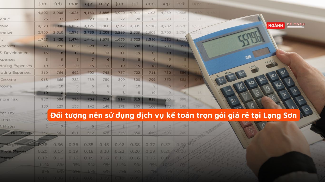 Đối tượng nên sử dụng dịch vụ kế toán trọn gói giá rẻ tại Lạng Sơn Đối tượng nên sử dụng dịch vụ kế toán trọn gói giá rẻ tại Lạng Sơn
