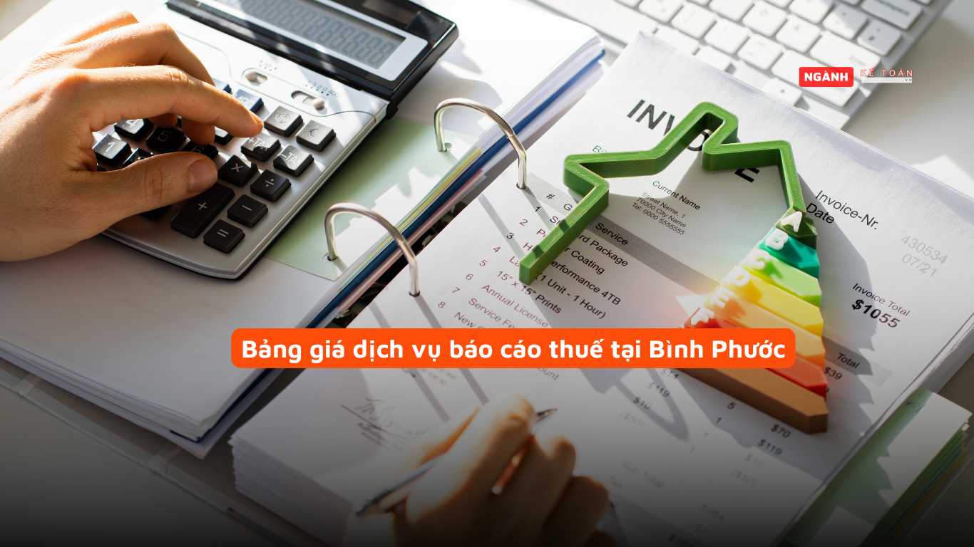 Bảng giá dịch vụ báo cáo thuế tại Bình Phước