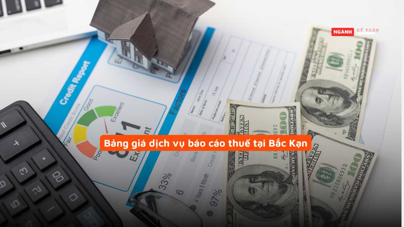 Bảng giá dịch vụ báo cáo thuế tại Bắc Kạn