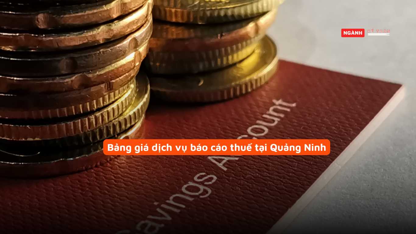 Bảng giá dịch vụ báo cáo thuế tại Quảng Ninh