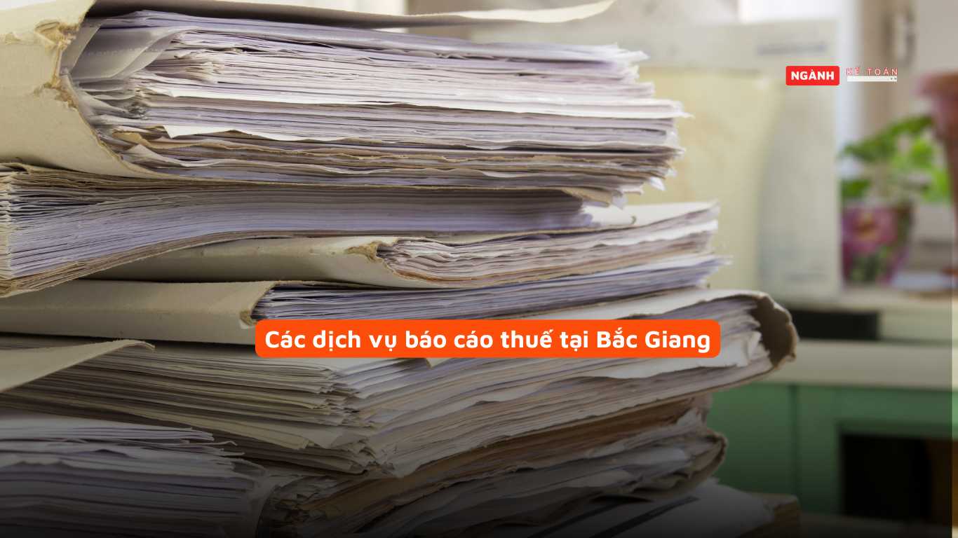 Các dịch vụ báo cáo thuế tại Bắc Giang