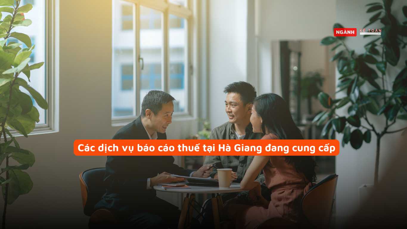 Các dịch vụ báo cáo thuế tại Hà Giang đang cung cấp
