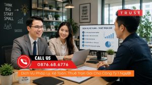 Dịch Vụ Pháp Lý, Kế Toán, Thuế Trọn Gói Cho Công Ty 1 Người